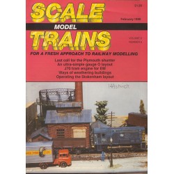 Scale Model Trains 1990 February
