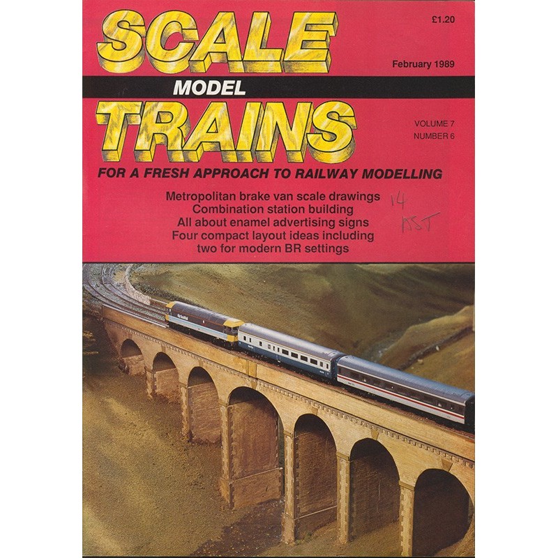 Scale Model Trains 1989 February
