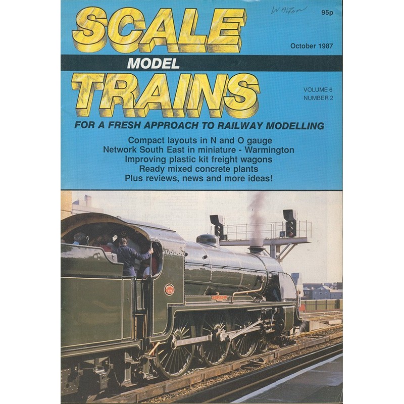 Scale Model Trains 1987 October