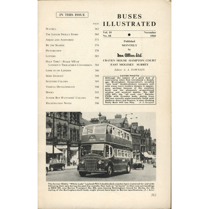 Buses Illustrated 1960 November Buses Illustrated 1960 November