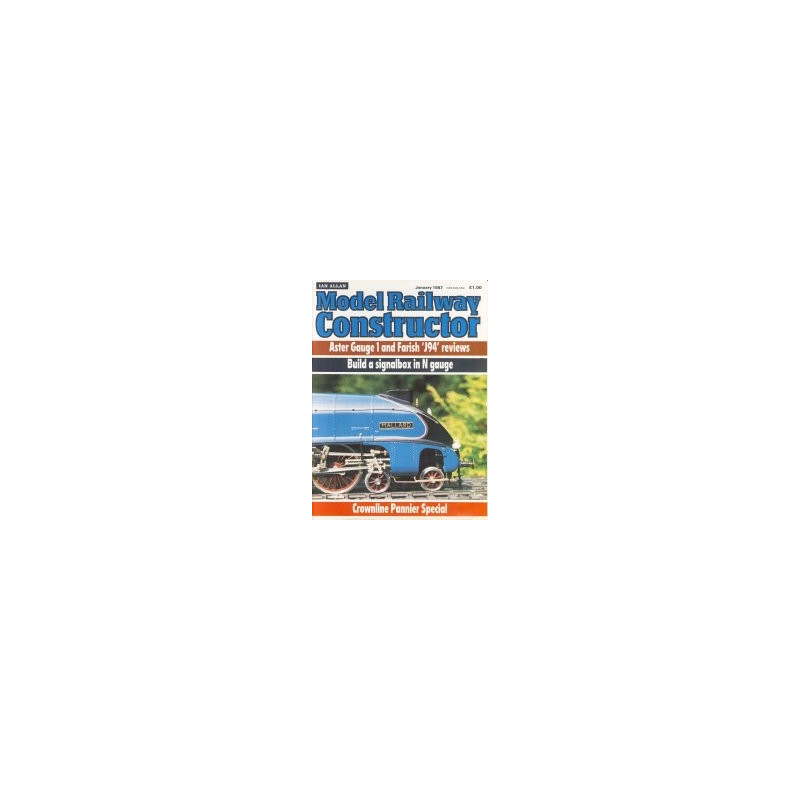 Model Railway Constructor 1987 January Model Railway Constructor 1987 January