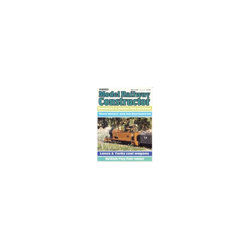 Model Railway Constructor 1987 March Model Railway Constructor 1987 March