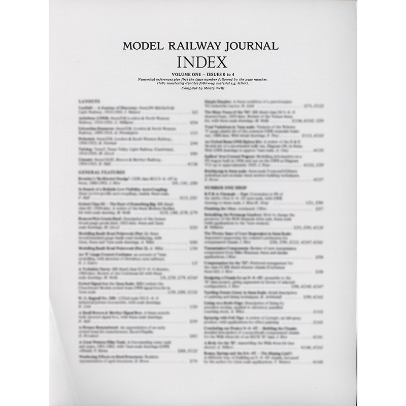 MRJ Indexes Vols 1 - 19 MRJ Indexes Vols 1 - 19