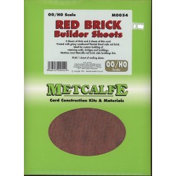 Metcalfe MO054 Red Brick Builder Sheets