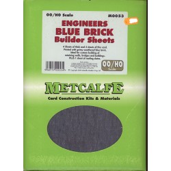 Metcalfe MO053 Engineers Blue Brick Builder Sheets