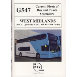 West Midlands (Part 2 - Operators W to Z)
