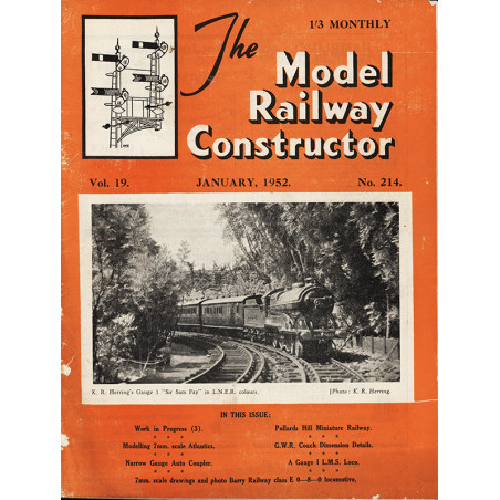 Model Railway Constructor 1952 January