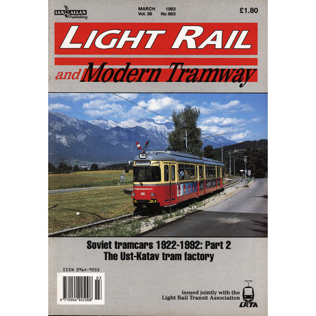 Light Rail and Modern Tramways 1993 March