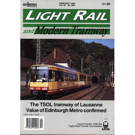 Light Rail and Modern Tramways 1992 February