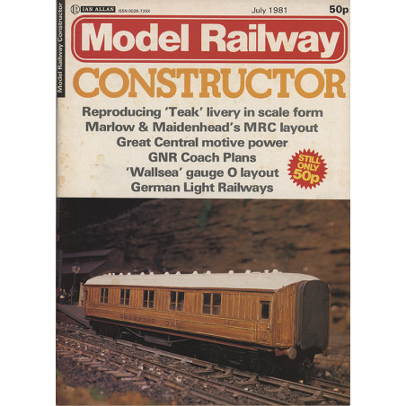 Model Railway Constructor 1981 July