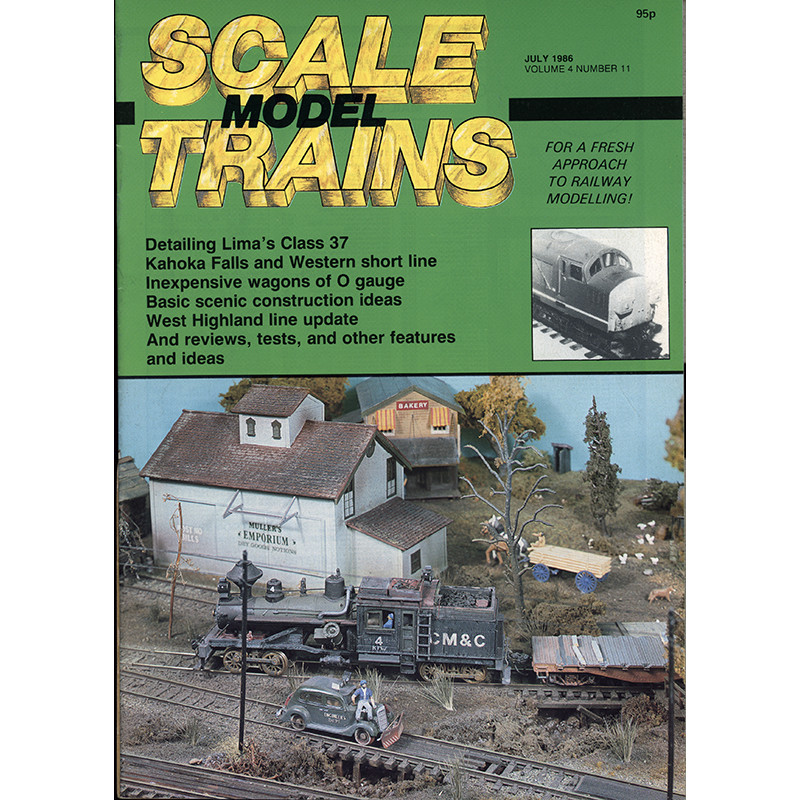 Scale Model Trains 1986 July